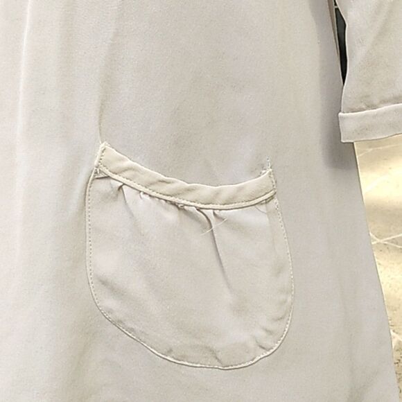 Fluet Silk Mini Dress Size Small Cream Off White - Picture 7 of 12